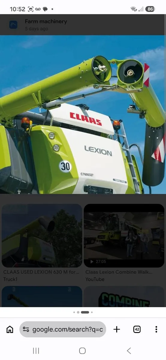 ClAAS lexion Combine harvester Auger and grain sho - Image 2