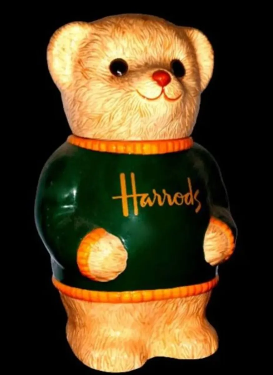 Vintage Harrods Ceramic Teddy Bear Cookie Jar - Image 2