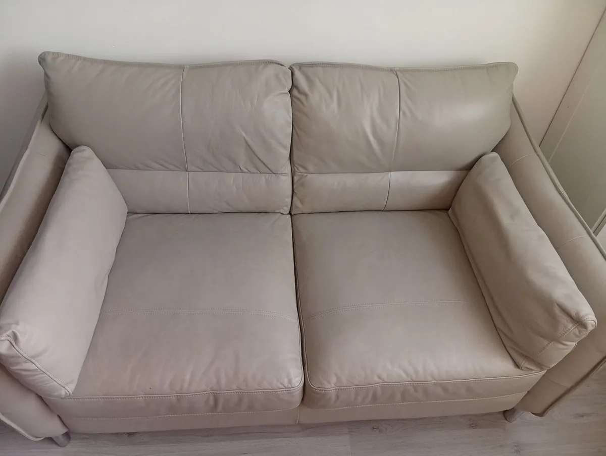 Italian Genuine Leather Comfortable Sofa - Image 4