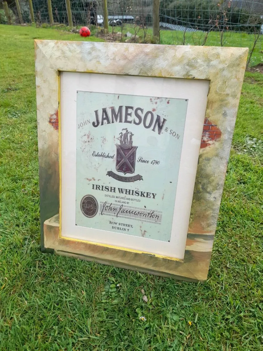Jameson Tin Sign Framed - Image 3