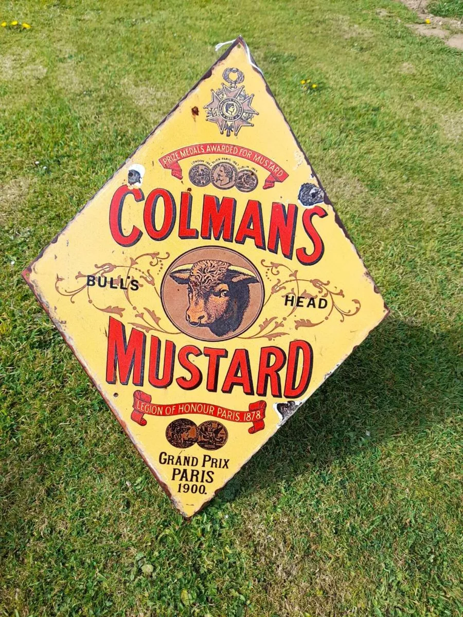 Colmans Diamond Tin Sign - Image 1