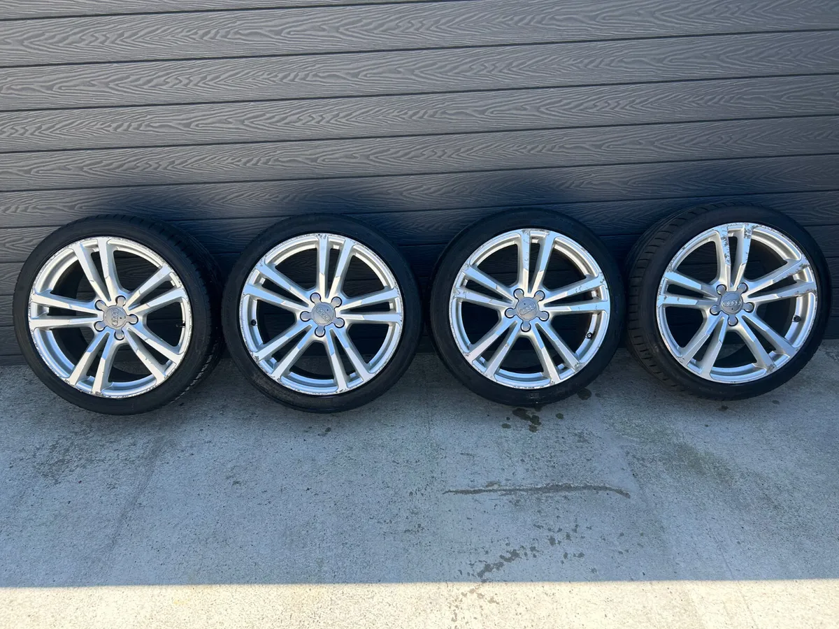 18” GENUINE AUDI A3 ALLOY WHEELS & TYRES - Image 2