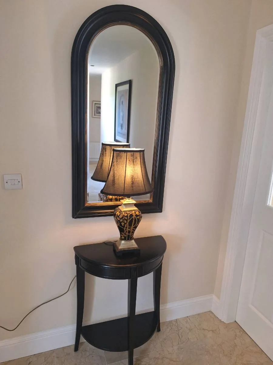 Hall Table, Mirror and Lamp - Image 2