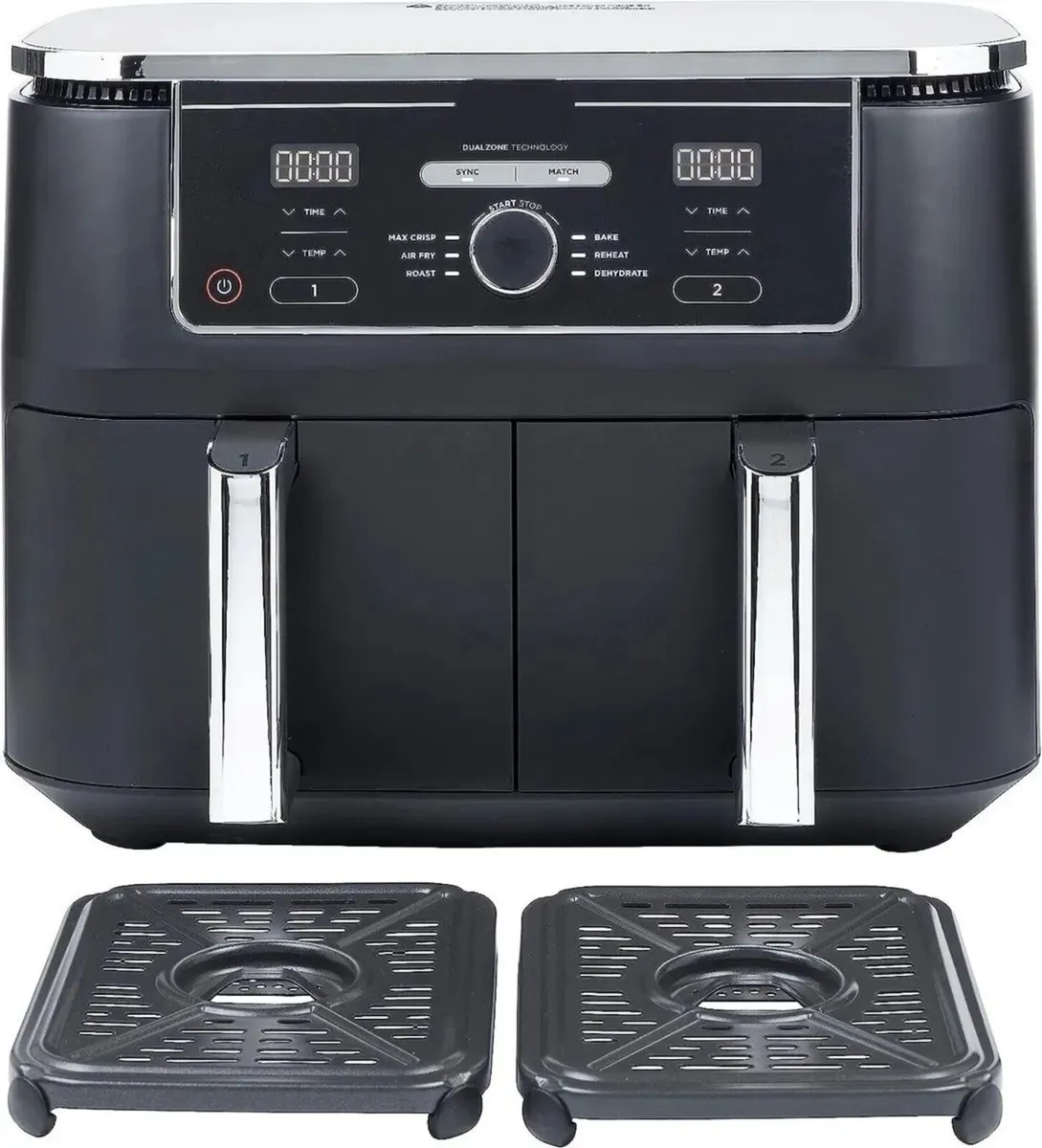 Hot Air Fryer, 9.5 L Air fryer 2 Compartments - Image 1