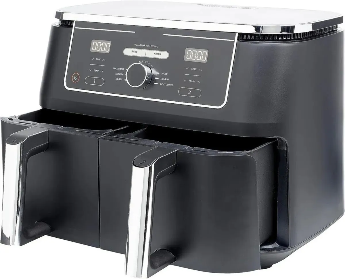 Hot Air Fryer, 9.5 L Air fryer 2 Compartments - Image 3