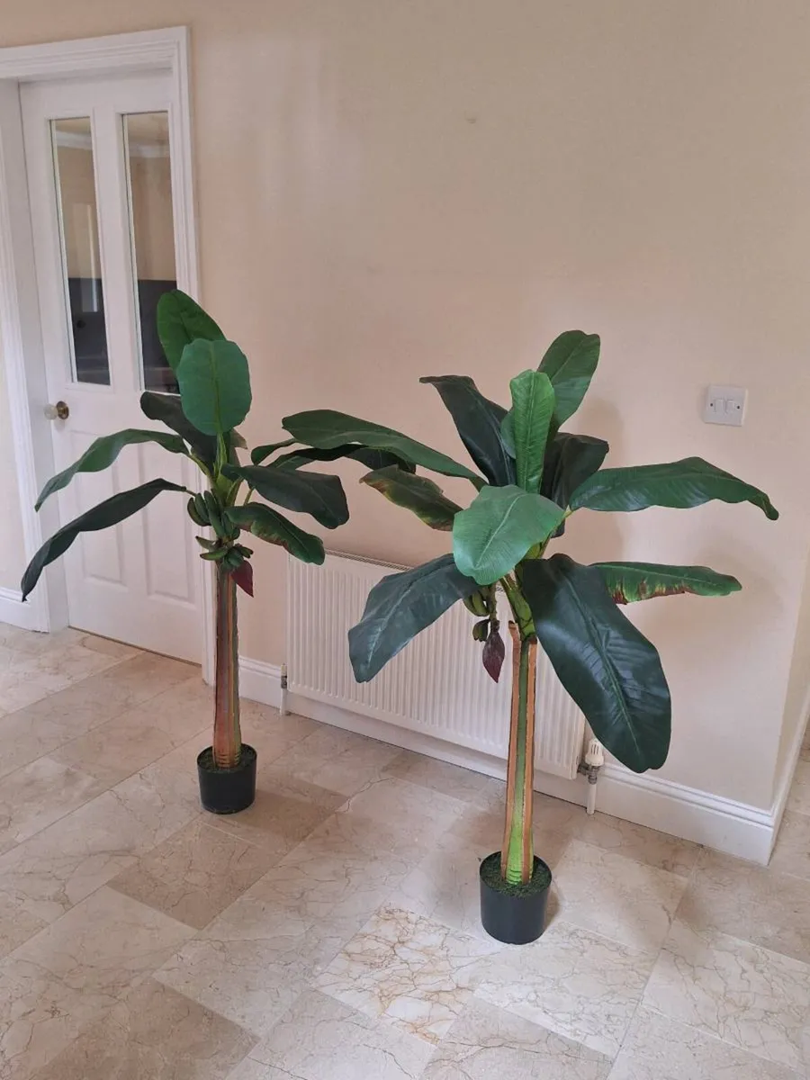 2 Large Artificial Banana Plants - Image 1