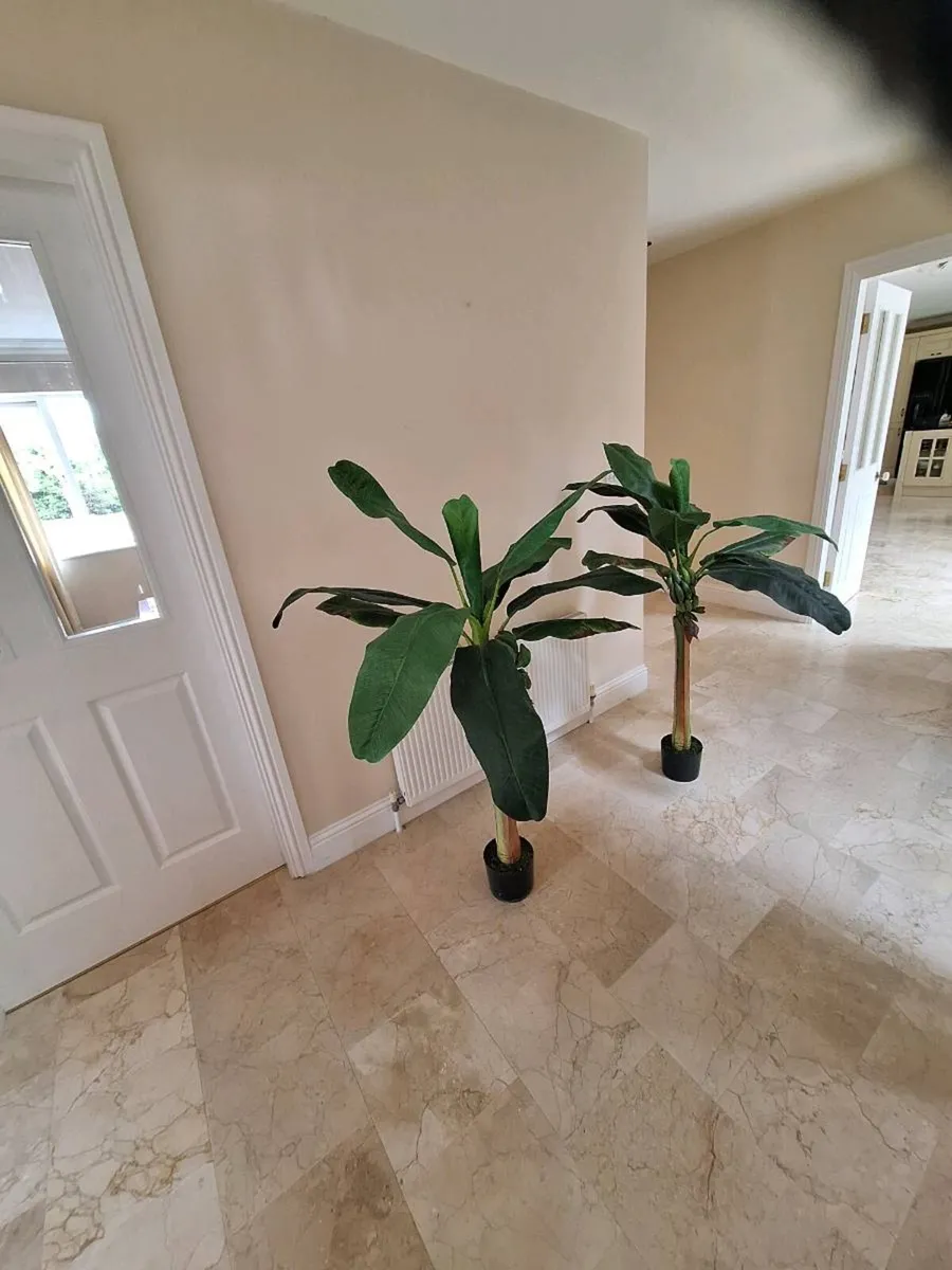 2 Large Artificial Banana Plants - Image 2