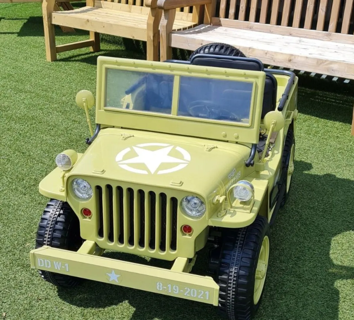 Kids Ride On 24V Electric Army Ranger Jeep - Image 2