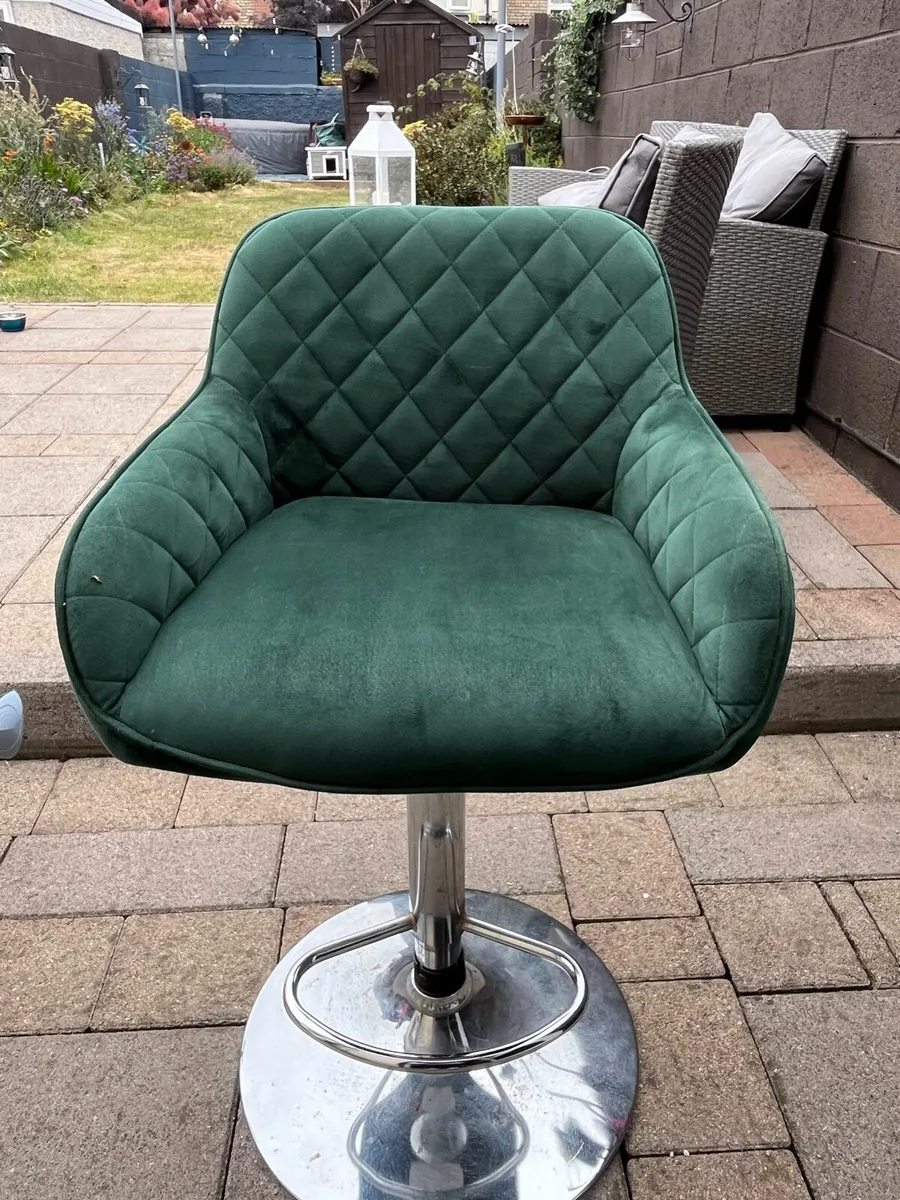 Adjustable Height Swivel Bar Stool - Image 1