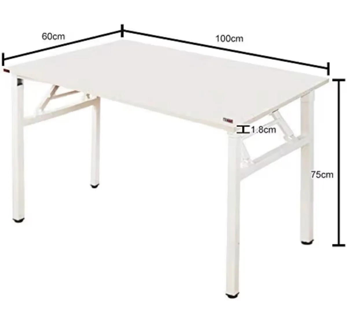 Foldable desk white - Image 3
