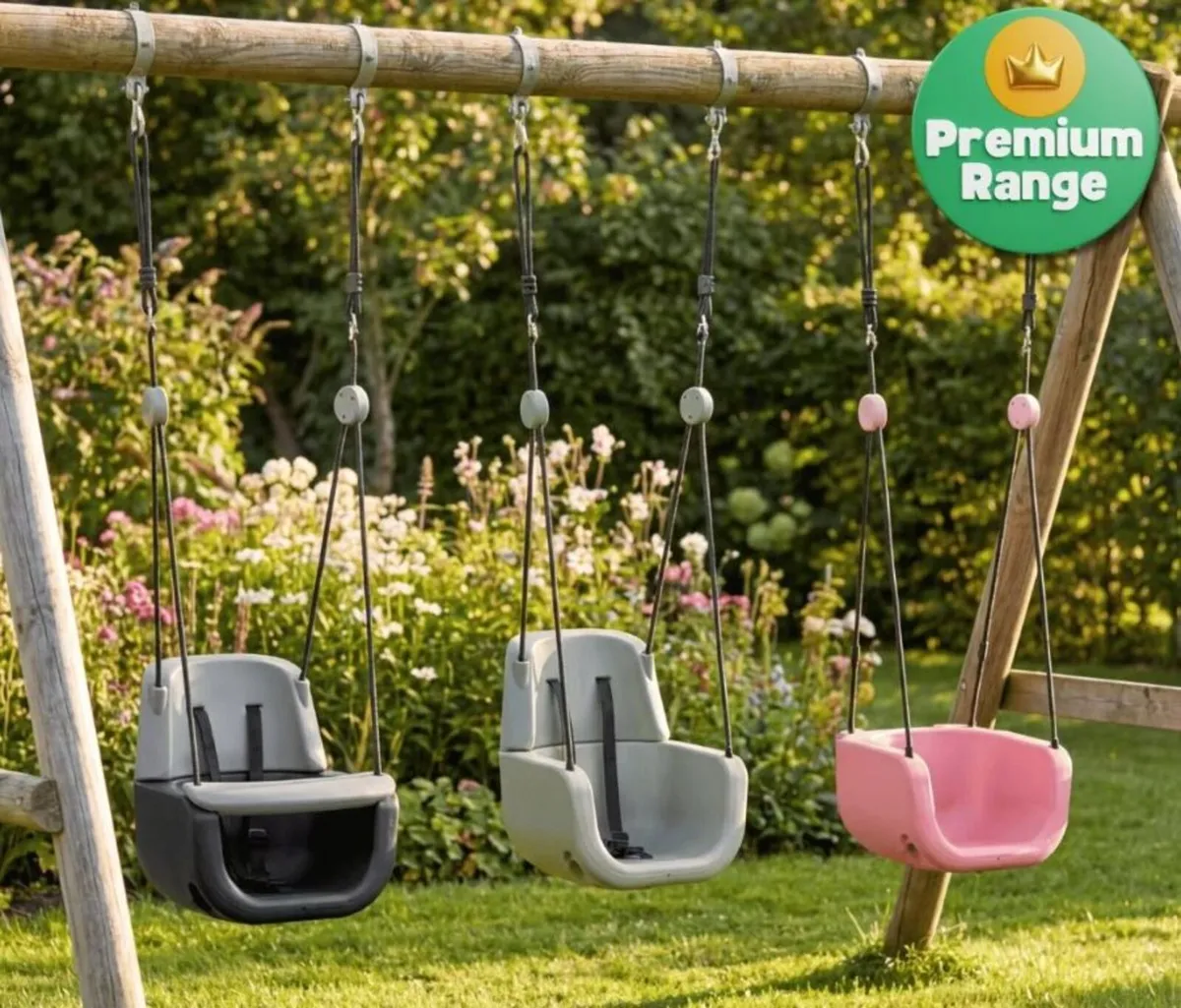 3 in 1 Plastic Baby Swing Seat – Convertible - Image 1
