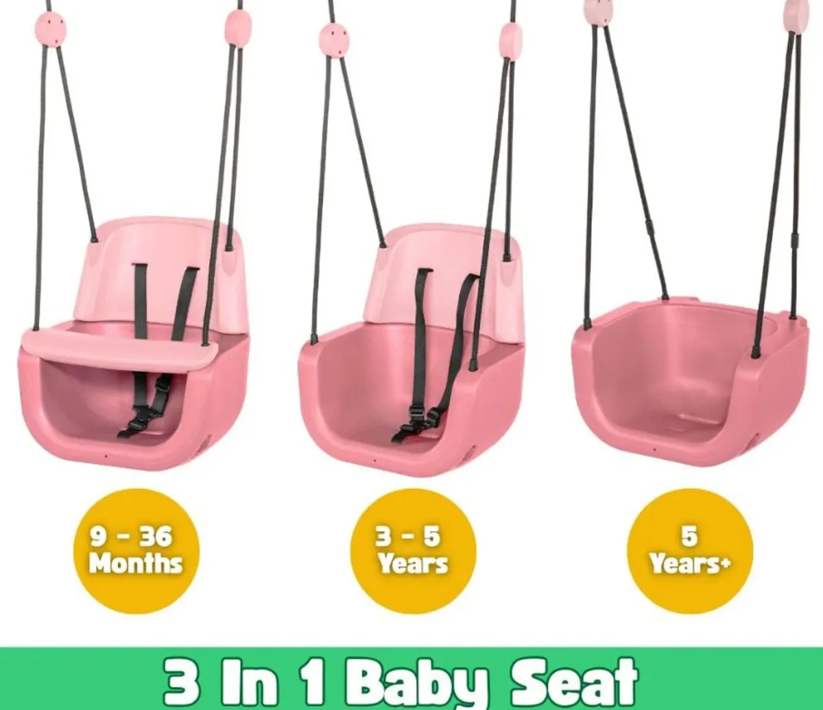 3 in 1 Plastic Baby Swing Seat – Convertible - Image 3