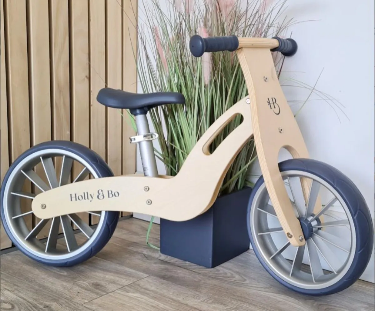 Kids Wooden Balance Bike 12 Inch - Image 1
