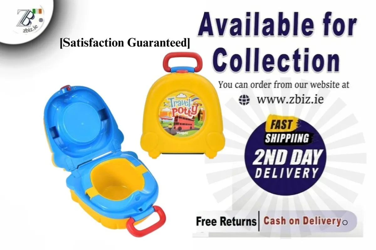 Travel Portable Kid Can Camp Bucket Cover Toilet - Image 1