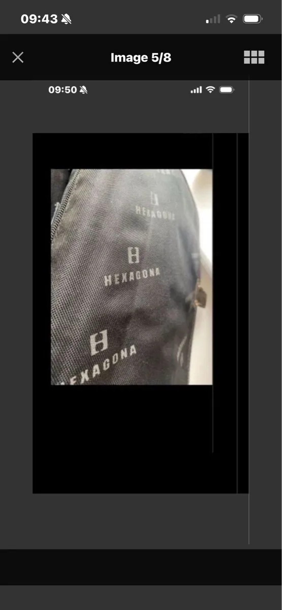 Hexagona Leather Shoulder Bag - Image 4