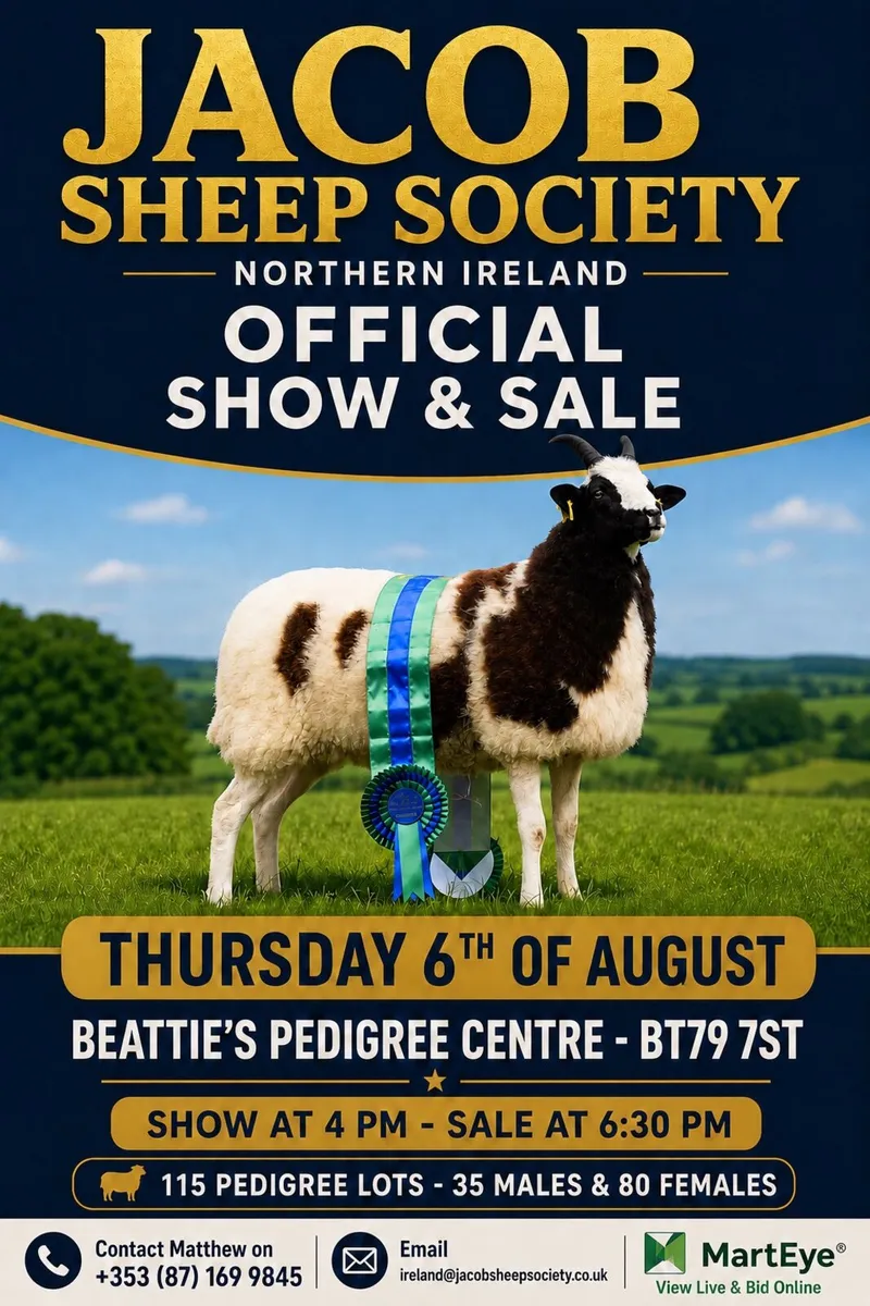 Jacob Sheep Society Sale This Thursday Night