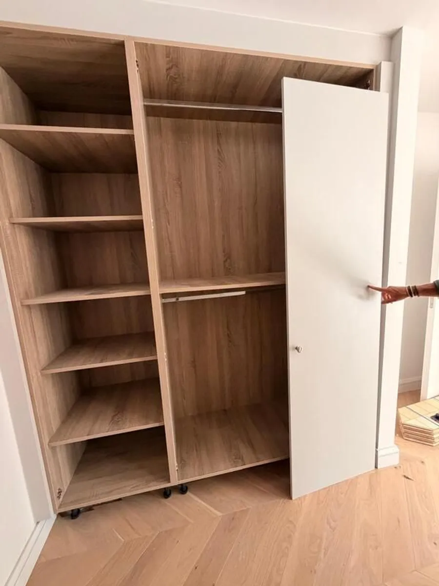 Wardrope - Oak Finish, Excellent Condition - Image 2