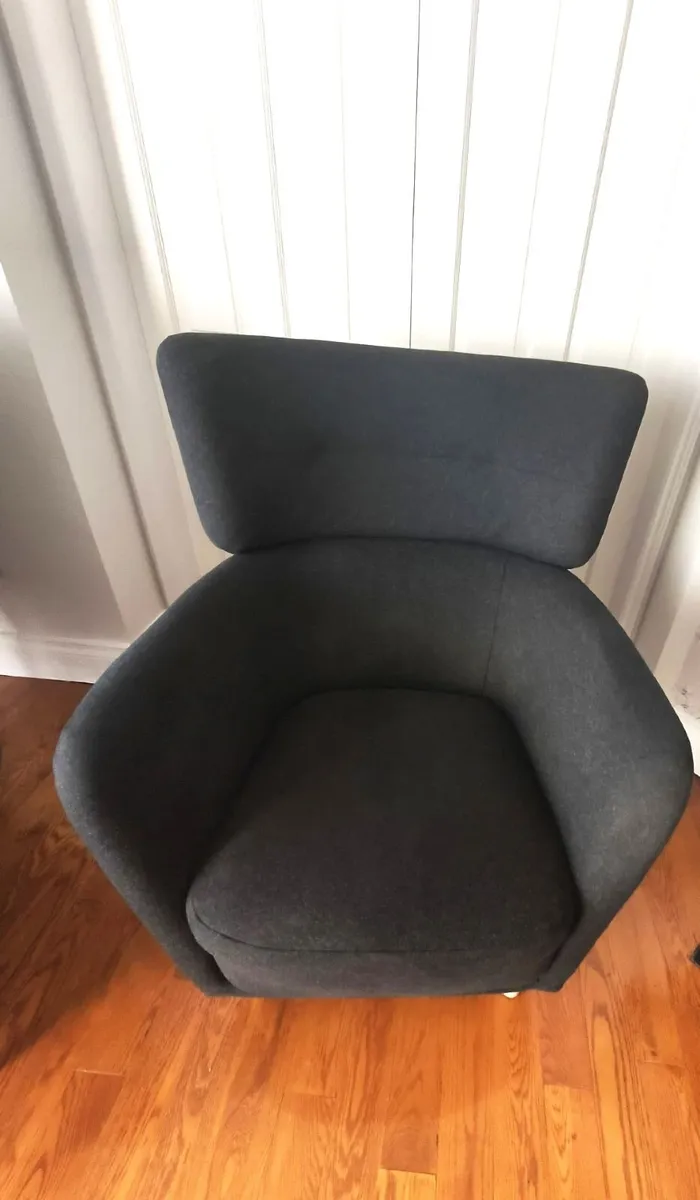 Ikea Oskarshamn Charcoal Grey Arm Chair - Image 2