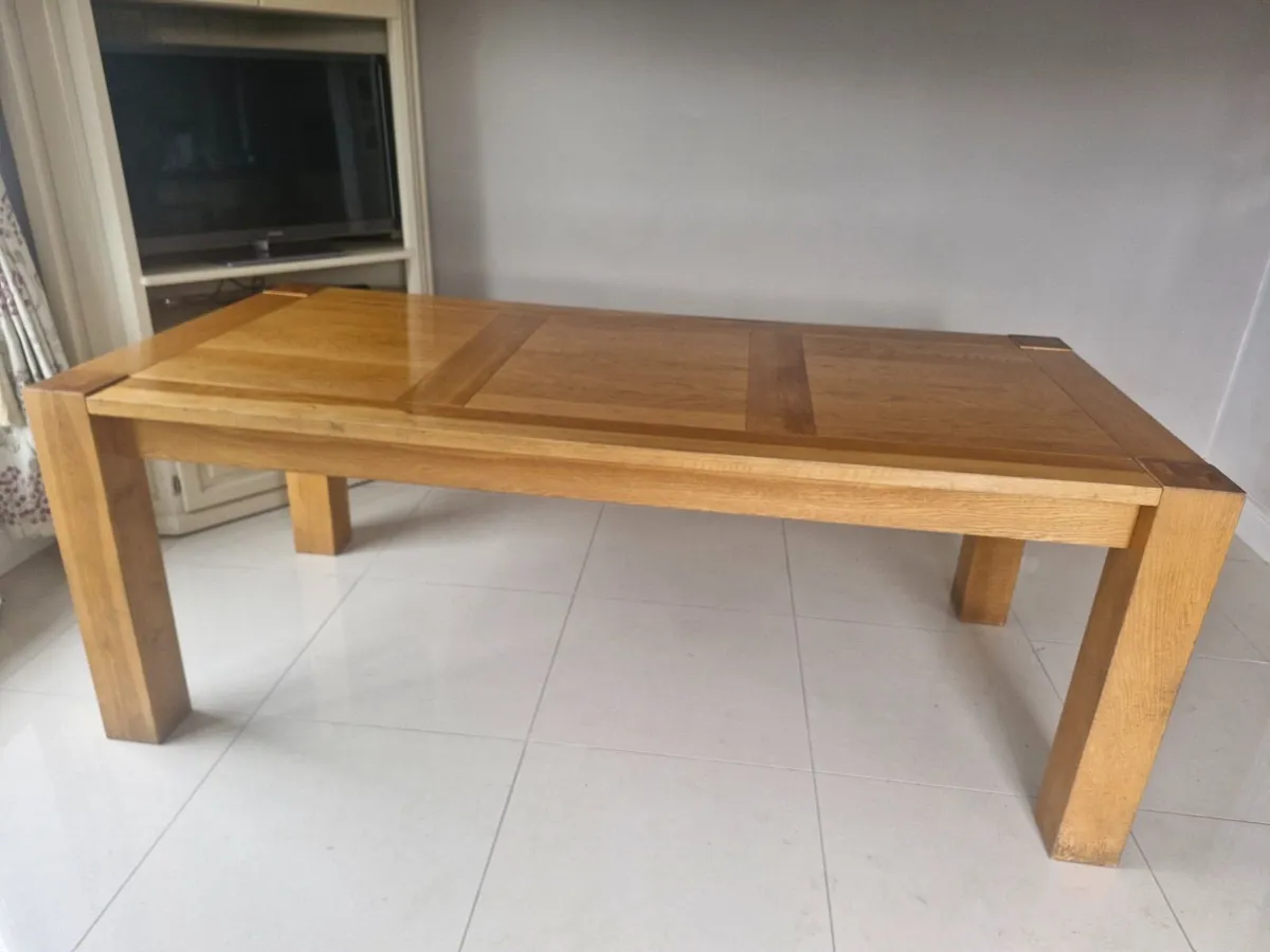 Kitchen table solid wood 200cm x 95cm - Image 4