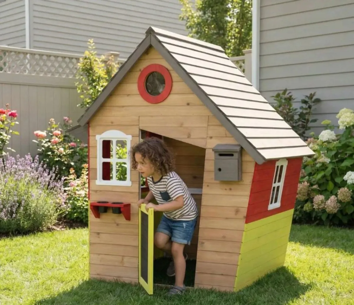 Storybook Kids Wooden Playhouse - Image 3
