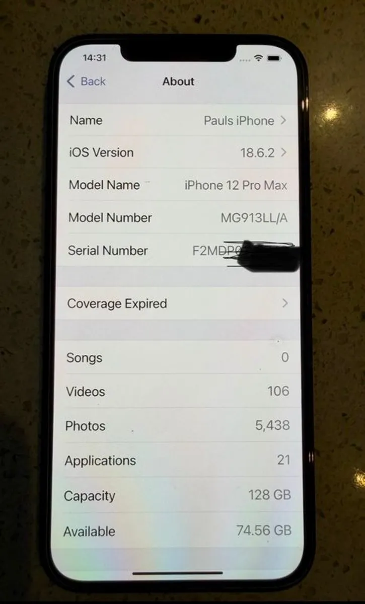 iPhone 12 Pro Max 128GB  Pacific blue Excellent Condition Unlocked  Box & Extras - Image 4