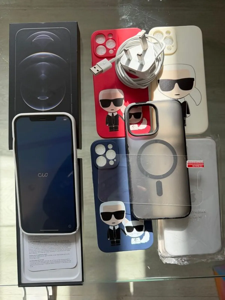 iPhone 12 Pro Max 128GB  Pacific blue Excellent Condition Unlocked  Box & Extras - Image 1