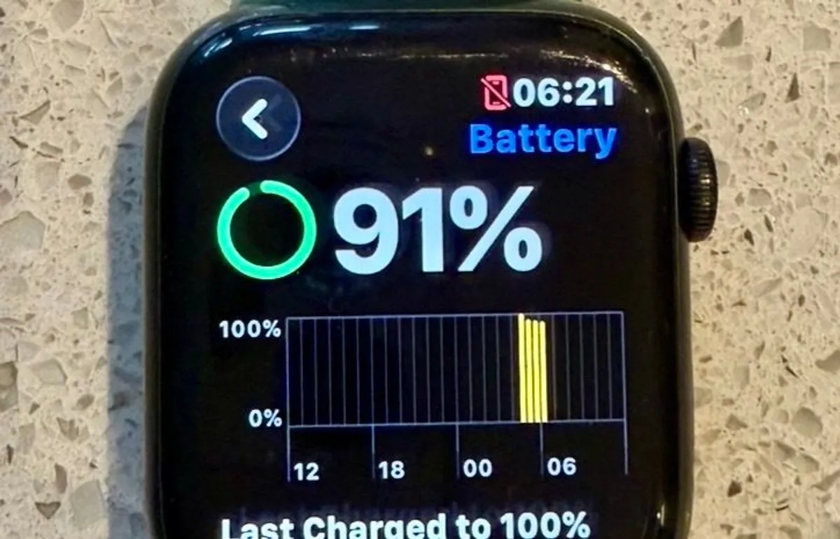 Apple Watch Series 7 Green(45mm GPS & Cellular) iWatch Excellent condition 91% Battery Health - Image 3