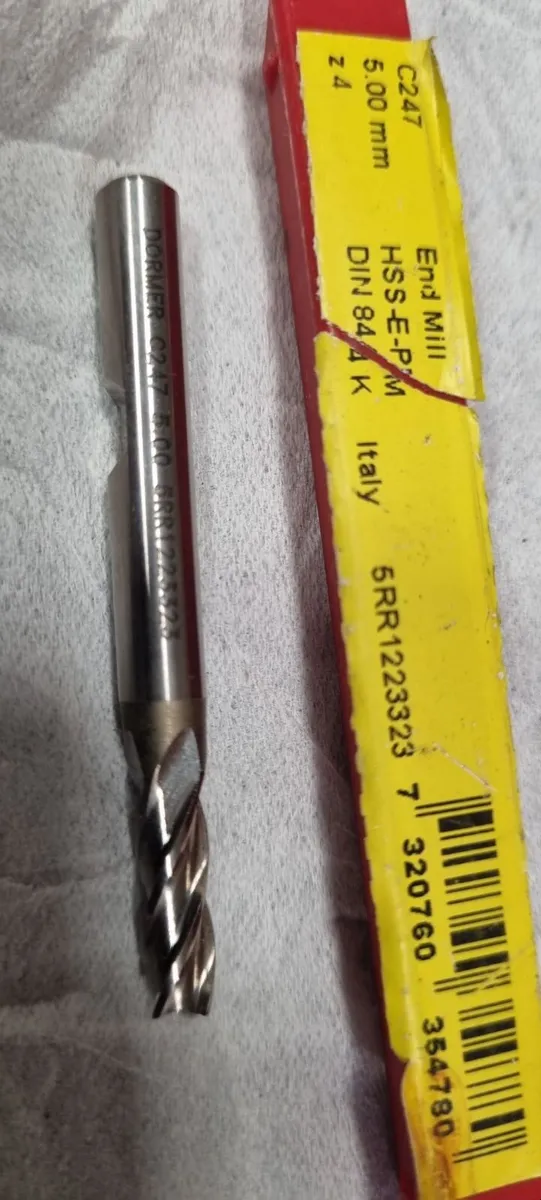 Dormer C247 5.00mm 4 Flute HSS-E-PM End Mill - Image 3