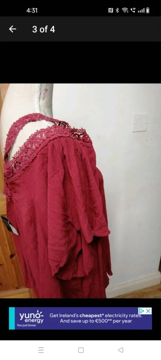 Penny's Coldshoulder top size 14 new with tags - Image 3