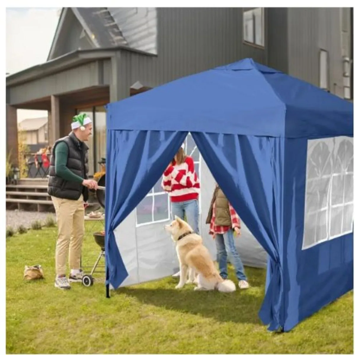 Gazebo Pop Up Tent 3x3 Heavy Duty Garden Tent - Image 2