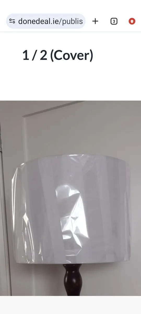 New large white lamp shade b;40cm. - Image 1