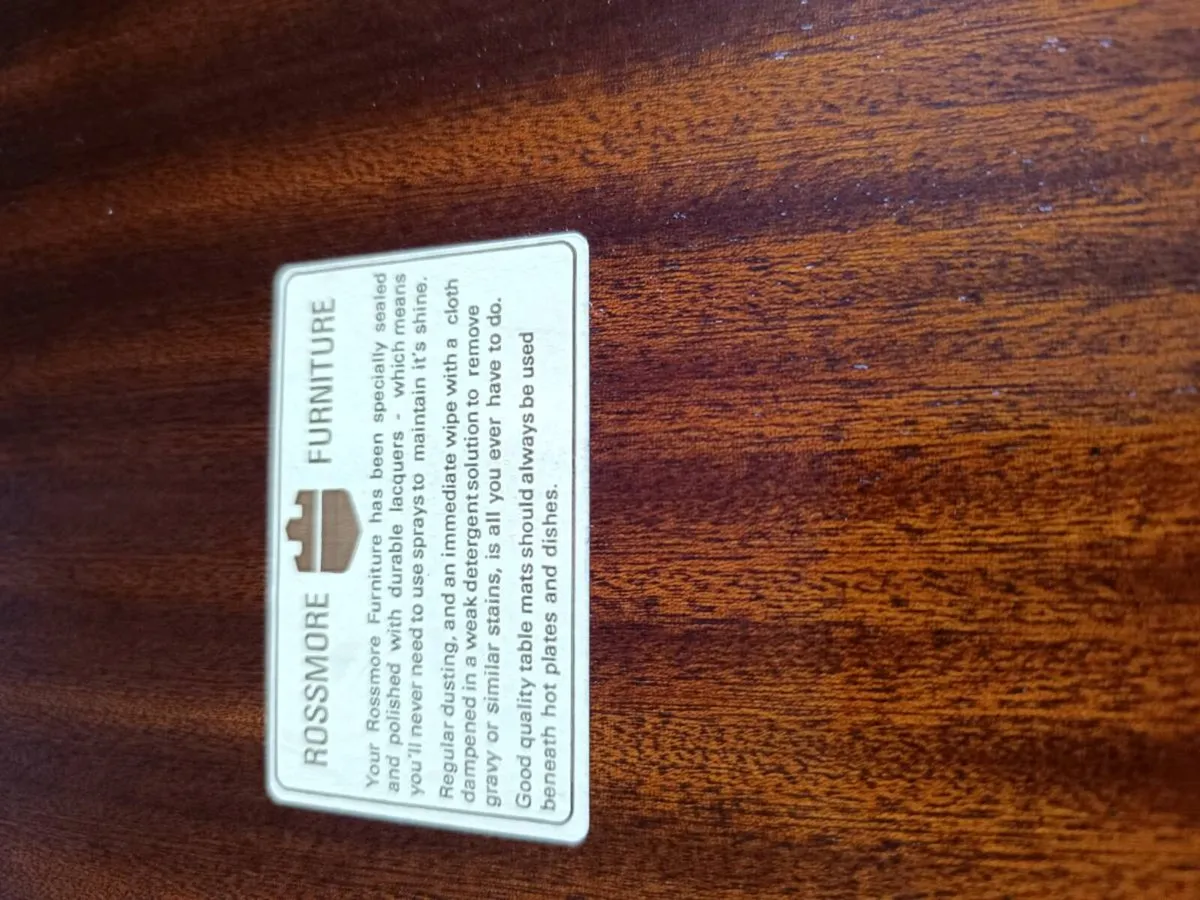 Rossmore Dining room table and chairs - Image 4
