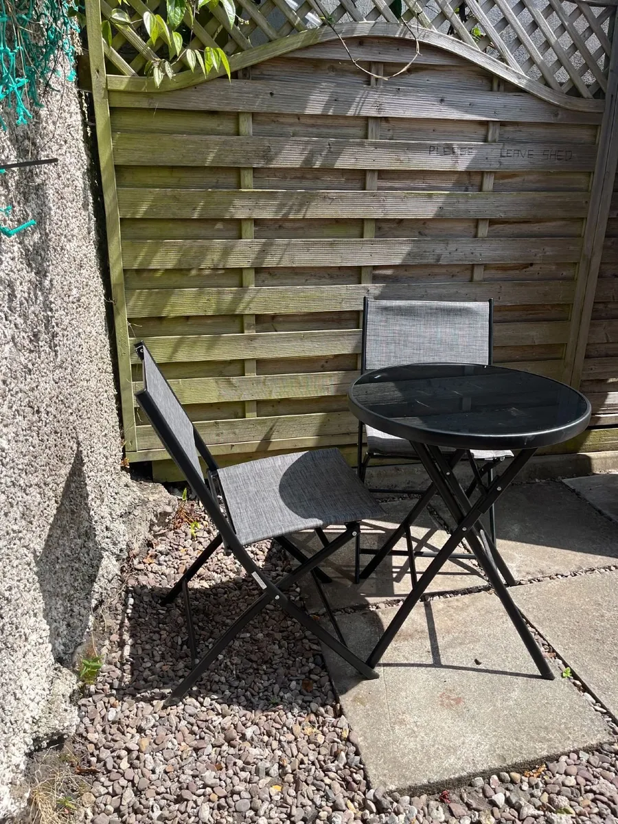 Folding Table & chairs garden/balcony set - Image 2