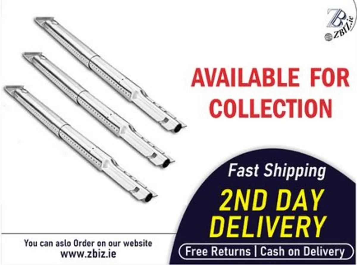 Universal BBQ Adjustable Stainless-Steel burner - Image 1