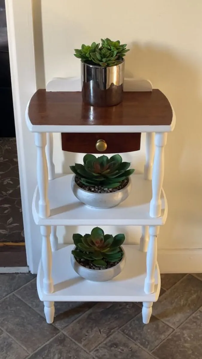 Plant stand with Drawer - Image 2