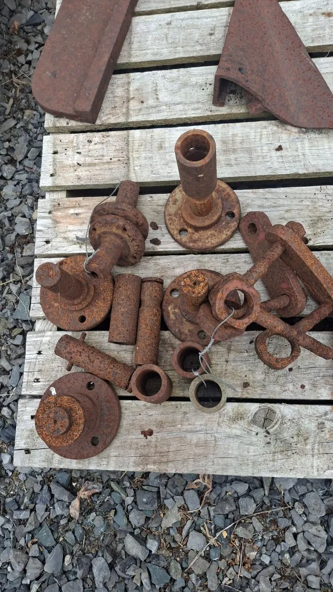 Vintage plough parts. - Image 4