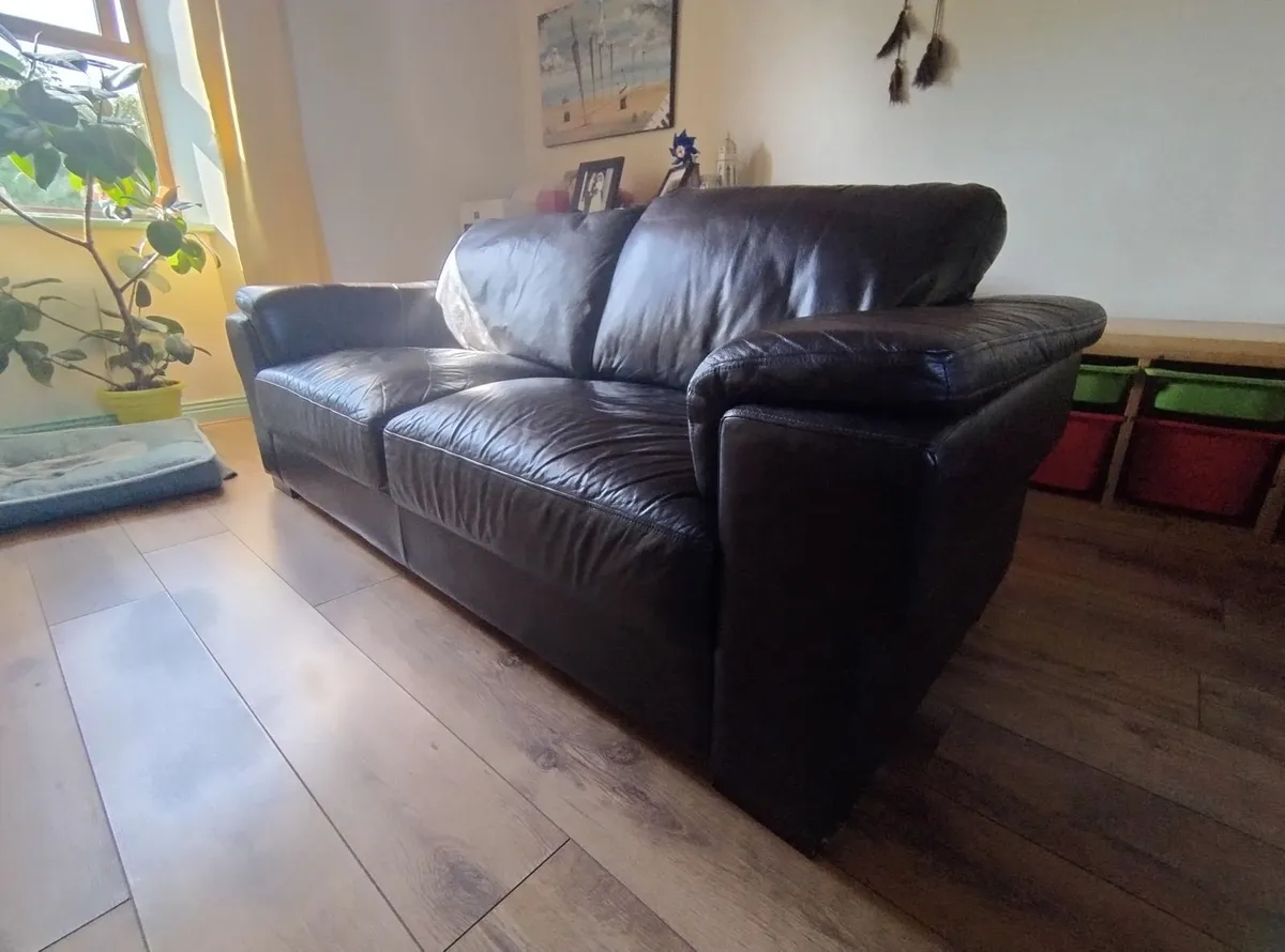 Leather Sofa - Image 1
