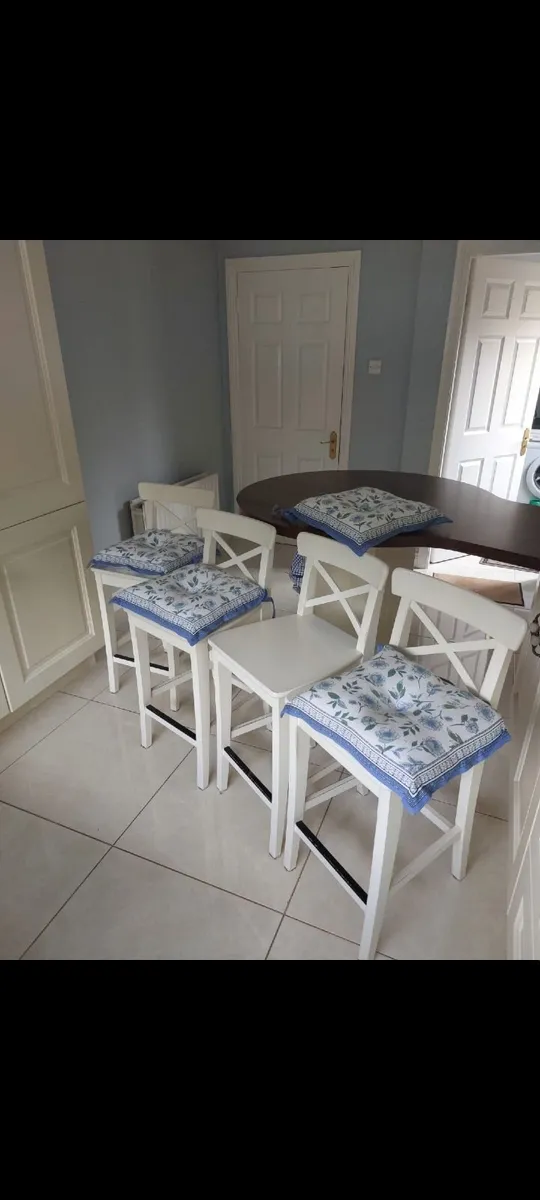 Wooden Bar Stools - Image 1