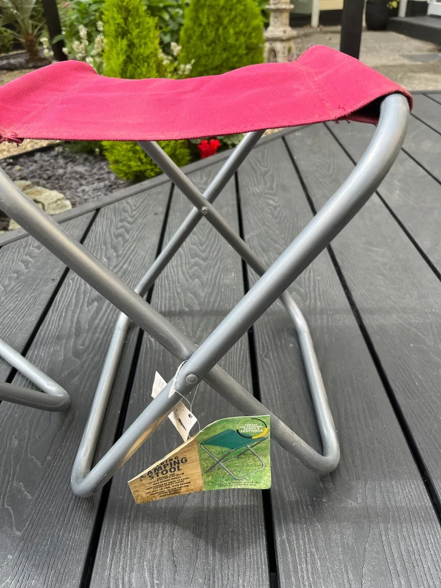 Folding Camping Stools set of 2 - Image 2