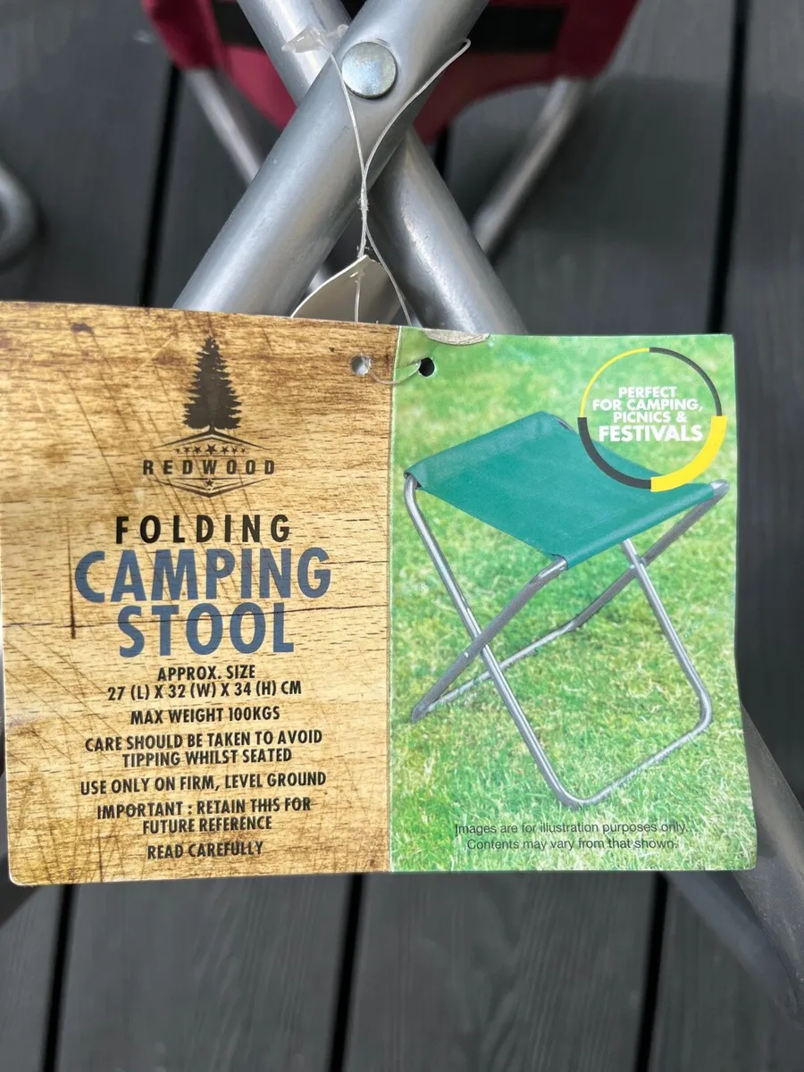 Folding Camping Stools set of 2 - Image 4