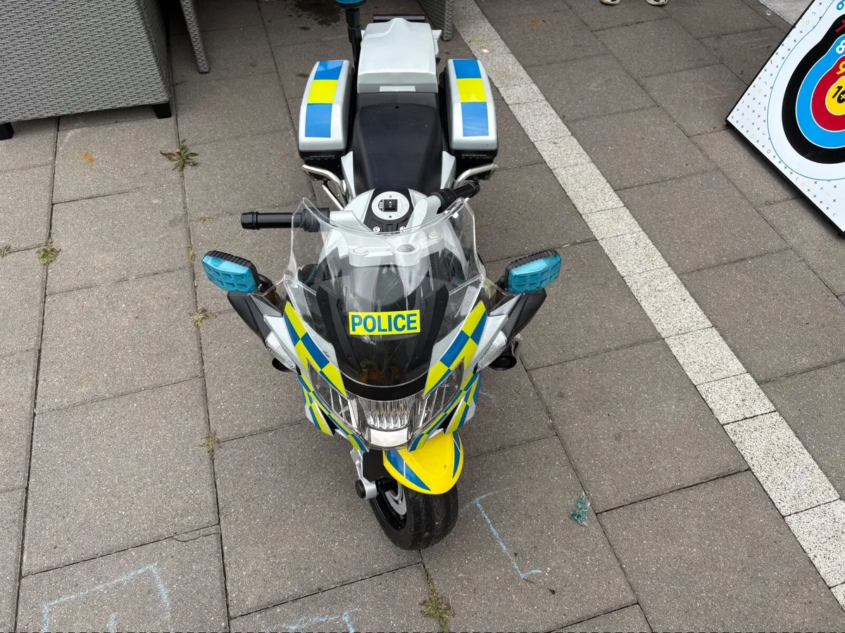 Kids Police Electric Motorbike - Image 3