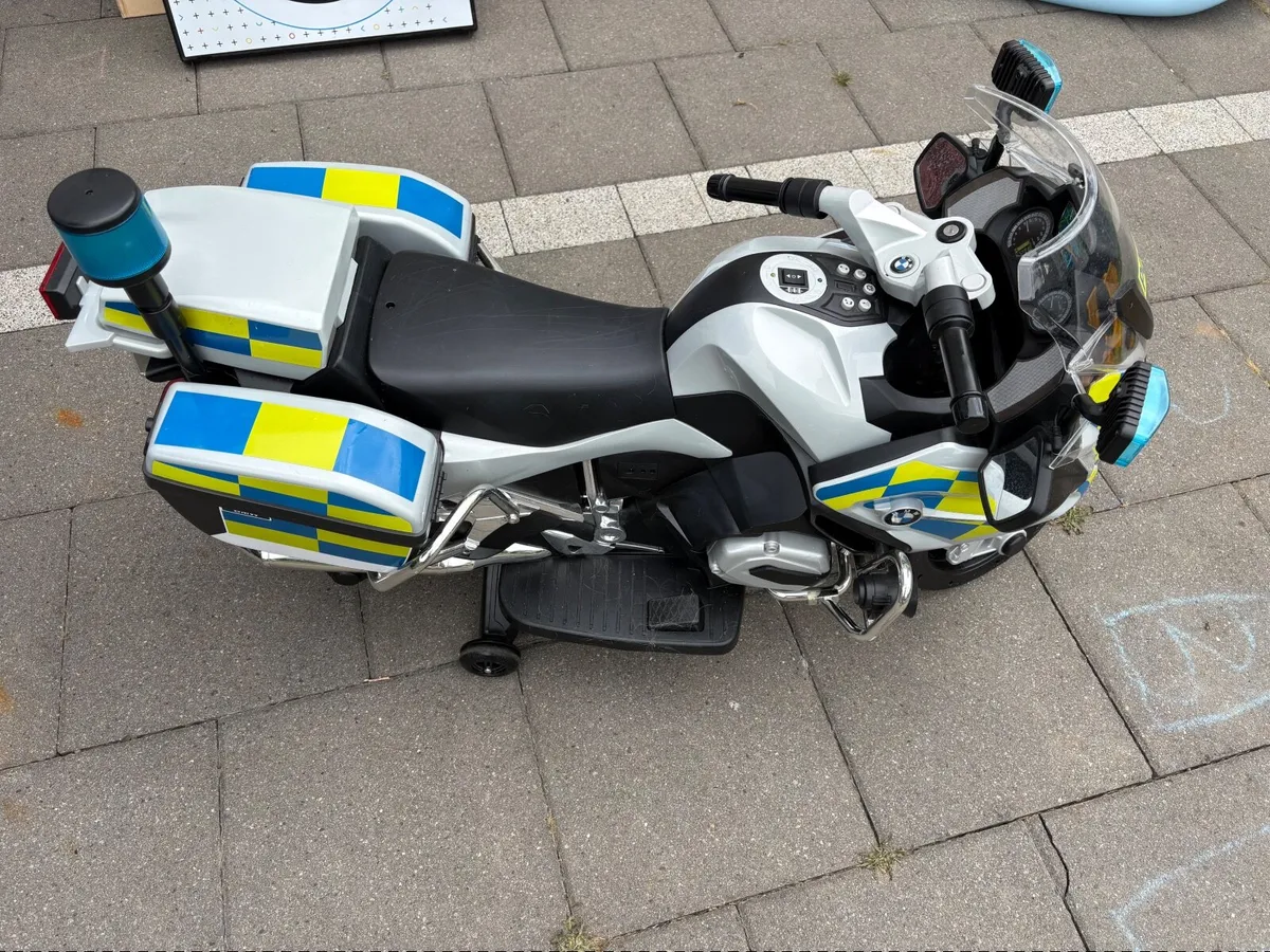 Kids Police Electric Motorbike - Image 4
