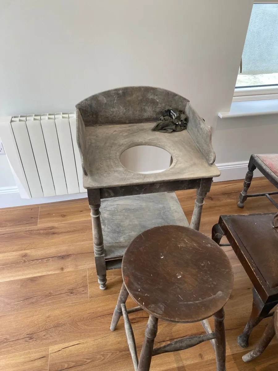 Antique chairs and stools - Image 1