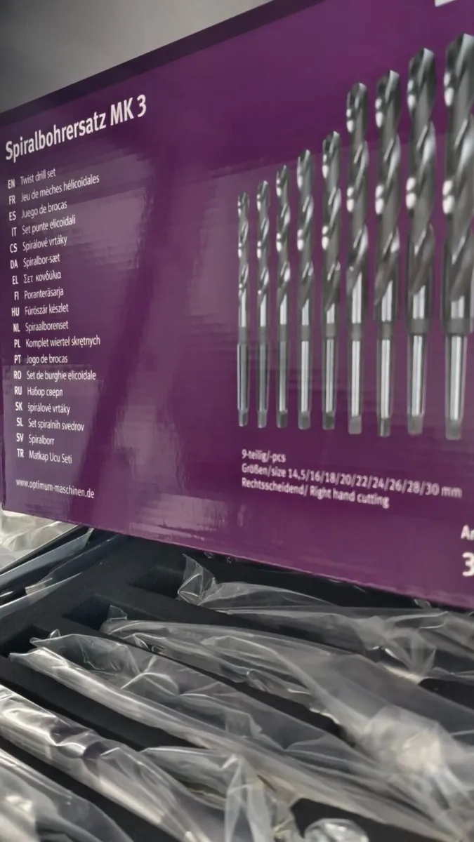 OPTIMUM Twist Drill Sets – Various Sizes Available - Image 3