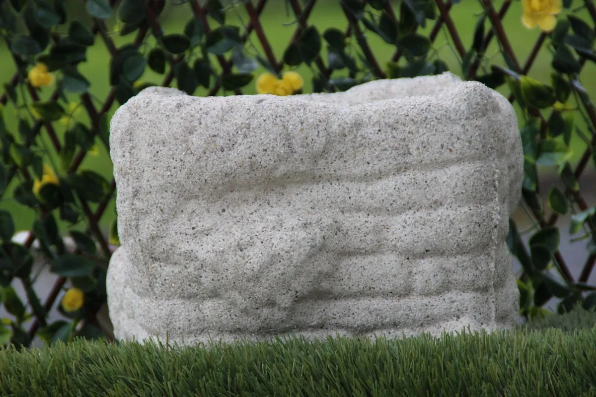 Reconstituted granite Bubble effect flower pot - Image 1