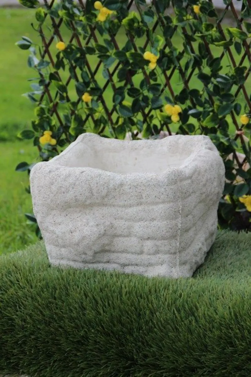 Reconstituted granite Bubble effect flower pot - Image 3