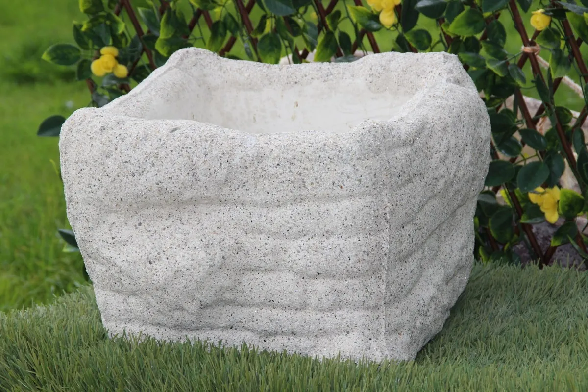 Reconstituted granite Bubble effect flower pot - Image 4