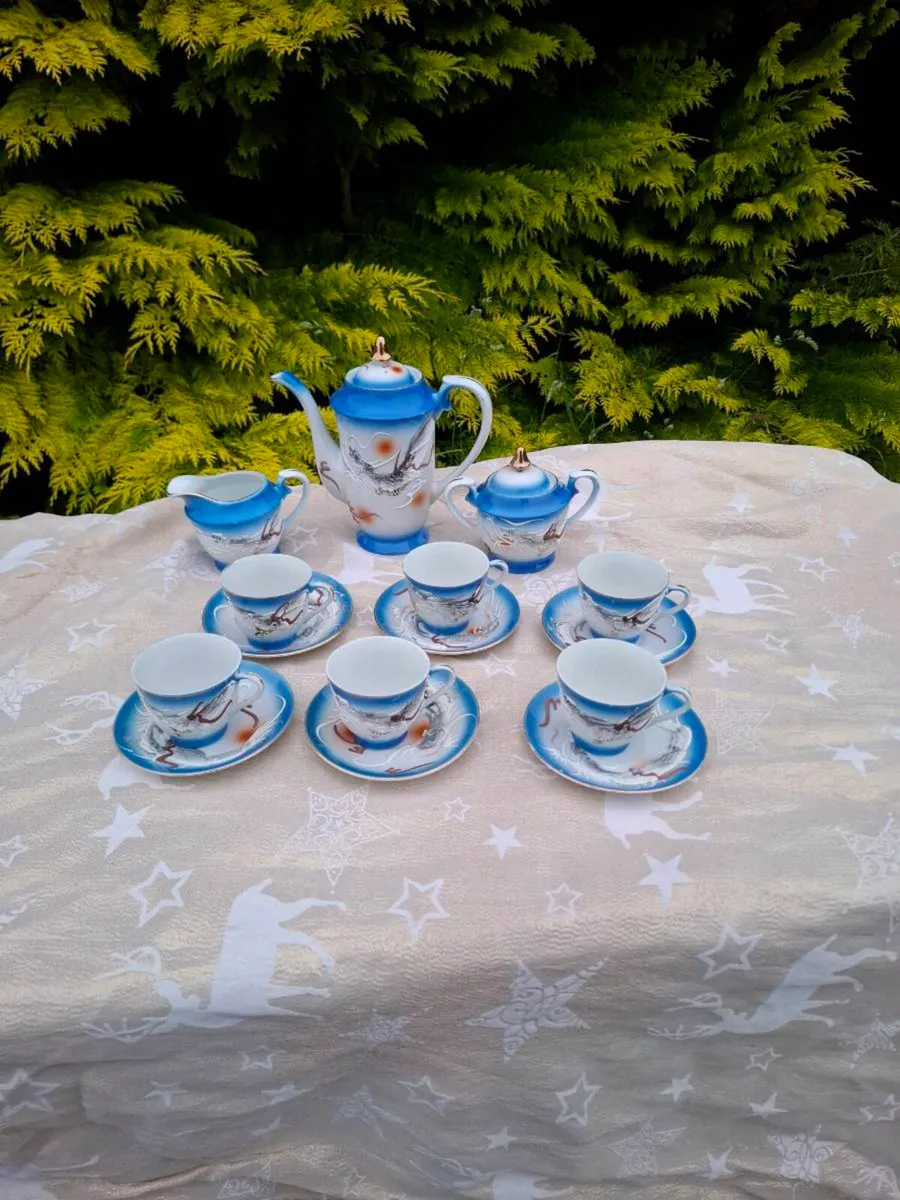 China blue espresso cups set - Image 1