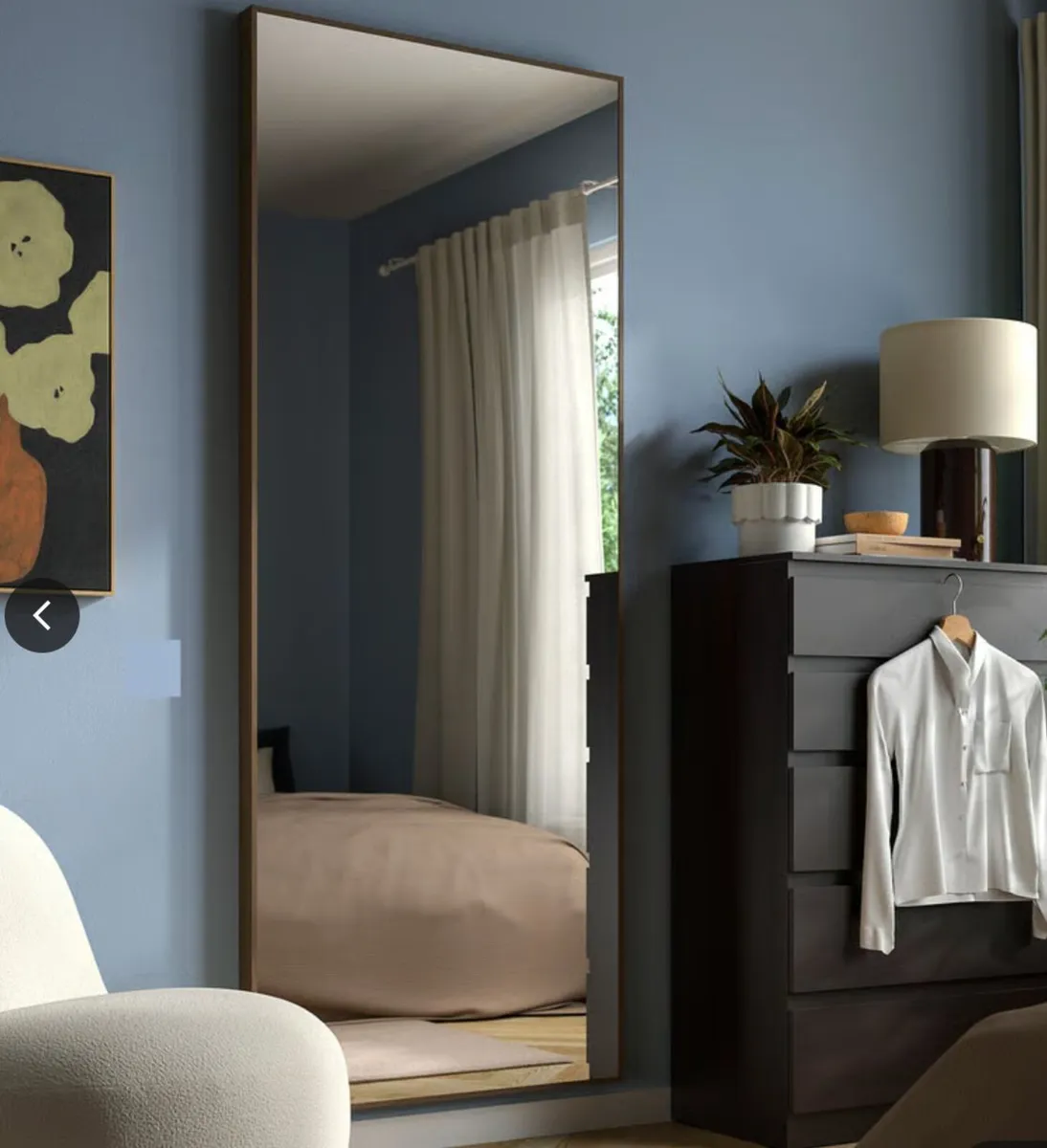 Ikea Hovet Mirror And Hogvind Lamp - Image 2
