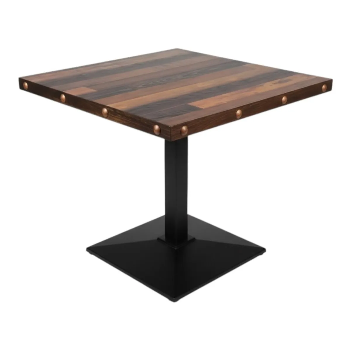 Rustic Oak Laminate Restaurant Table - Image 1